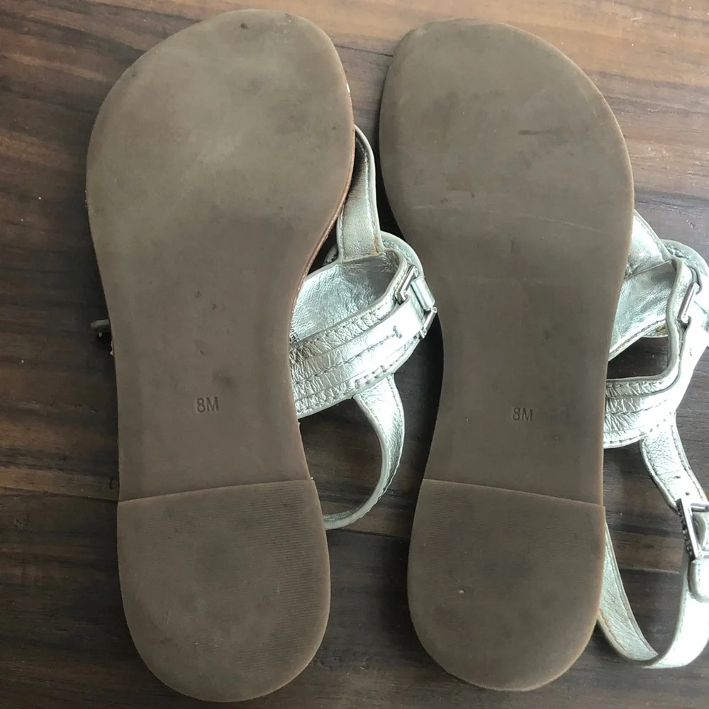 Tory Burch Cassia Pewter Sandals